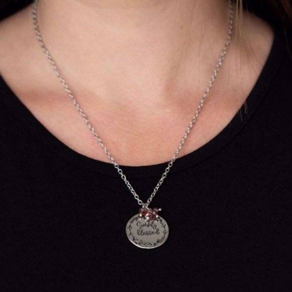 Simple Blessings - Purple Necklace - Picture 2 of 3